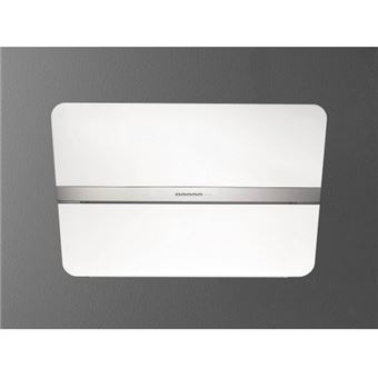 Hotte murale FALMEC FLIPPER1210, 55cm, commandes électroniques, finition Blanc, moteur 4 vitesses, Débit boost = 750m3/h, Puissance acoustique max = 58dB. Eclairage LED. Classe énergétique : A