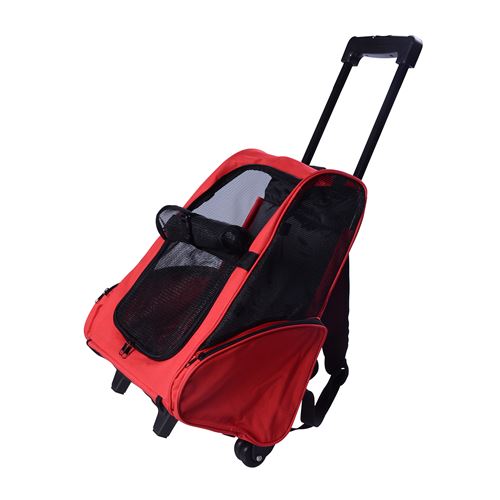 Meilleurs prix pour En 1 trolley chariot sac a dos sac de transport a roulettes pour chien chat