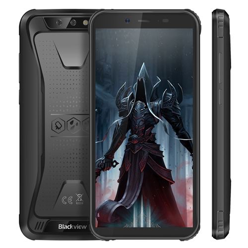 Blackview BV5500 Pro Smartphone IP68 étanche 5,5 Écran(18:9 Ratio) 16Go ROM 3Go RAM 4400mAh Batterie Téléphone portable 4G - Noir