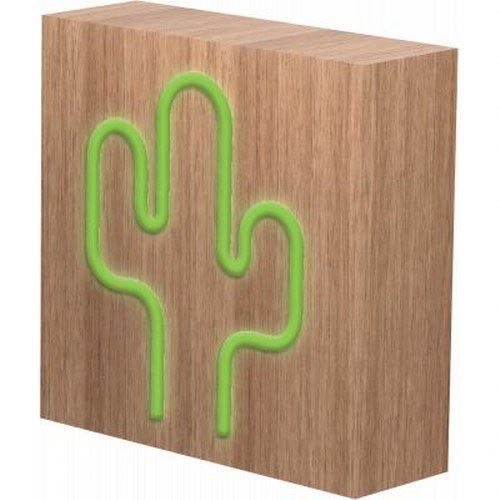 Bigben Neon CBLNEONCACTS - Luidspreker - voor draagbaar gebruik - draadloos - Bluetooth - 9 Watt - cactuspatroon