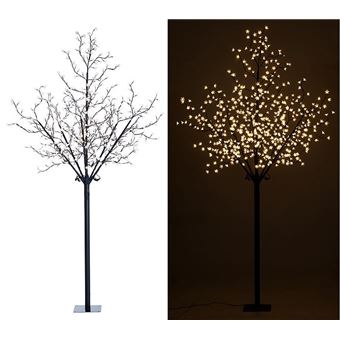 Arbre lumineux 250 cm avec 600 fleurs LED, Eclairage et jeux de lumière,  Top Prix