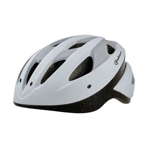 Casque route/vtt polisport sport ride blanc/gris mat avec reglage occipital 58/62