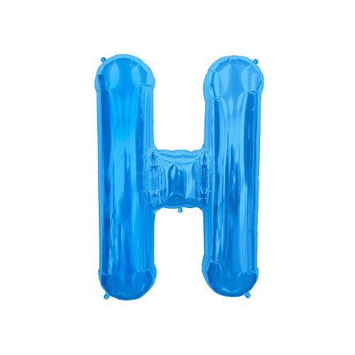 40cm Air Fill Lettre H bleu ballon feuille (vendu non gonflé)