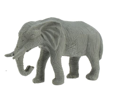 Toi-Toys Gomme 3D éléphant gris 8 cm