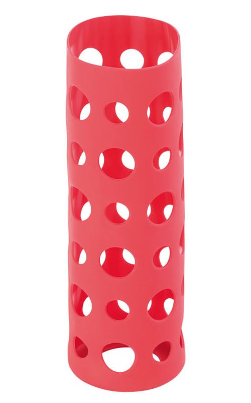 Housse en silicone 20 cm pour bouteille en verre - Rouge
