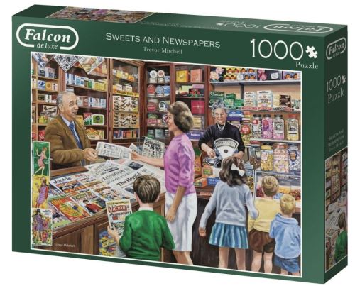 Jumbo puzzle Falcon Sweets and Newspapers1000 pièces