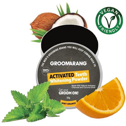 White First - Groomarang Poudre De Blanchiment Dentaire Au Charbon Actif