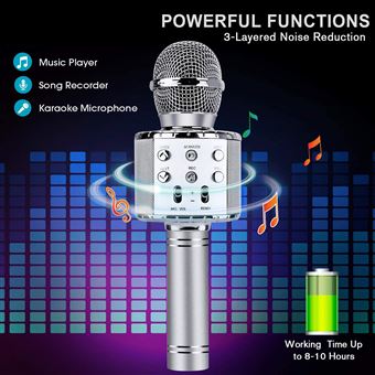 Enceinte PN11 Bluetooth avec microphone pour enfant - Rose