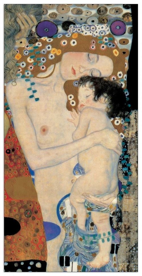 KLIMT - Mother and Child (Panneaux MDF 50x100 cm)