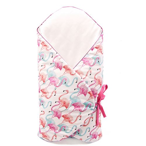Sevira kids Gigoteuse d'emmaillotage évolutive - Flamingo Blanc