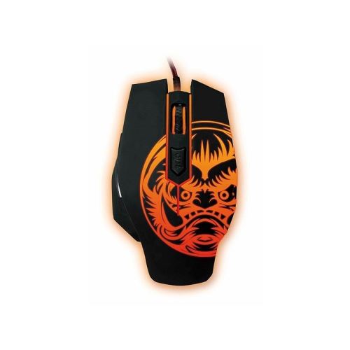 Souris Gaming iggual IGG315804 LED Noir Orange