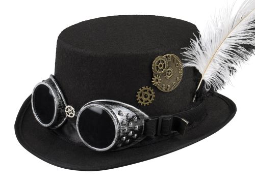 Boland Zwart Chapeau Steampunk Noir Taille Unique - Image 1