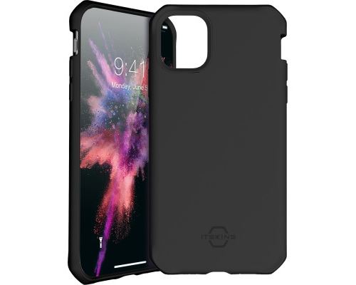 Coque rigide Spectrum Solid Itskins noire pour iPhone 11