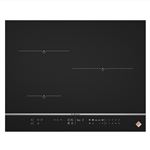De Dietrich DPI7572X - Table de cuisson à induction - 3 plaques de cuisson - Niche - largeur : 56 cm - profondeur : 49 cm - noir