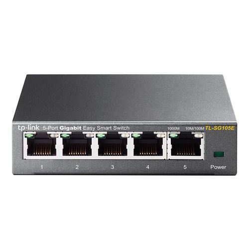 Switch réseau de bureau TP-Link TL-SG105E 5 ports Gigabit