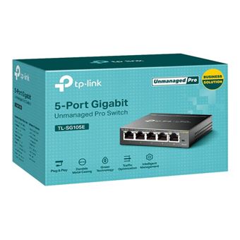 TP-Link Easy Smart TL-SG105E - Commutateur - 5 x 10/100/1000 - de bureau