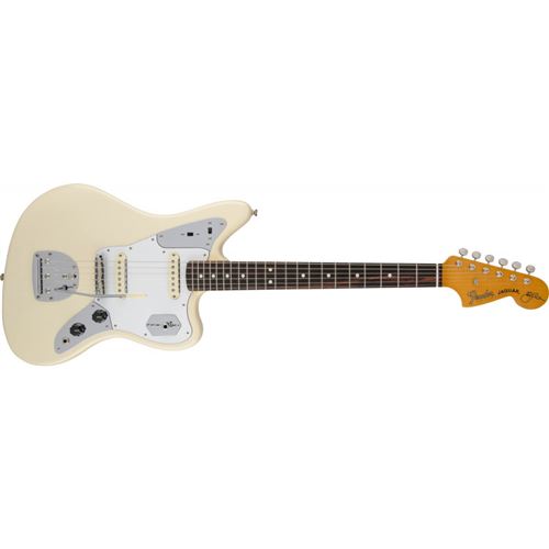 Guitares électriques FENDER AMERICAN ARTIST SIGNATURE JOHNNY MARR JAGUAR OLYMPIC WHITE Rétro - néo-vintage