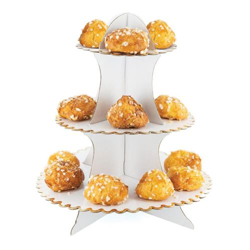 1 Sur Presentoir En Carton A Gateaux 3 Etages Accessoires Cocktail Aperitif Achat Prix Fnac