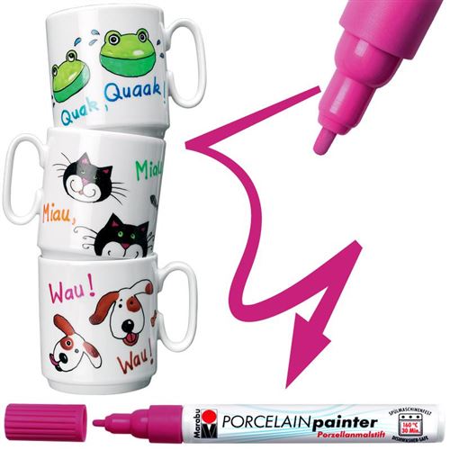 MARABU Feutre porcelaine Porcelain painter 1-2 mm - 34 couleurs