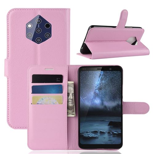 Etui en PU rose pour votre Nokia 9 PureView