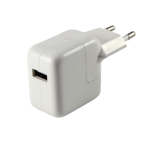 Cable USB + Chargeur Secteur Blanc pour Apple iPad 2017 / 2018 / AIR / MINI  / PRO - Cable Chargeur Port USB Data Chargeur Synchronisation Transfert  Donnees Mesure 1 Metre Chargeur