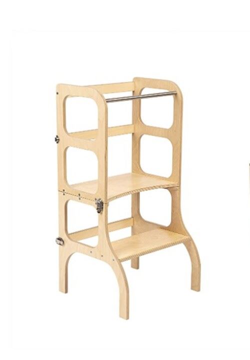 Non Communiqué Multicolore Tour D'apprentissage - Table Step'n'sit Bois Fermoirs Argentés