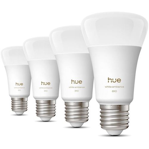 Philips Hue - Ampoule LED Connectée A60 - E27 - 6W - 810 Lumens - Pack de 4 - Image 6