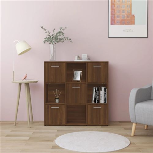 VIDAXL - Bibliothèque - Chêne - Marron - 90x30x90 cm - Image 2
