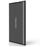 Porte-disque Dur Externe Adhésif - 3 Poches, Tissu Gris, 27x13 Cm, Pour Organisation Bureau Et Voyage