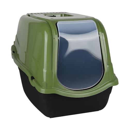 Comparer les prix de Maison de toilette litière pour chat EDEN - Vert sauge