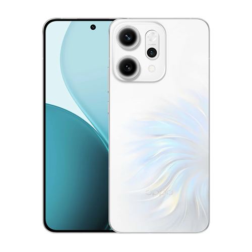 OPPO Reno14 Pro 5G 12Go 512Go Blanc Photographie au flash Al Éditeur Al 2.0 Ecran6.83 AMOLED UK Chargeur avec Adaptateur UK vers FR