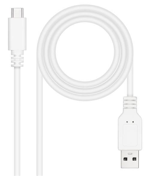 Nanocable Blanc 10.01.2101-W Câble Usb Usb 2.0 1 M Usb C Usb A - Neuf - Image 4