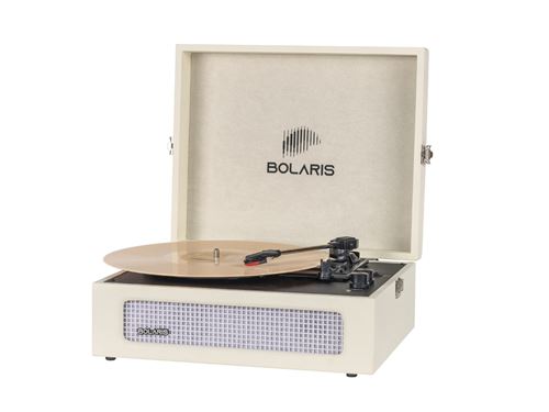 Platine Vinyle Bluetooth 5.0 - Tourne-Disque Portable 6 W RMS, 33/45/78 Tours et AUX-IN