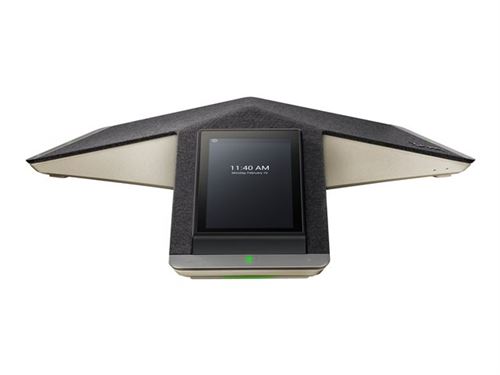 Poly Trio C60 NR - Pour Microsoft Teams - téléphone VoIP de conférence - avec Interface Bluetooth - IEEE 802.11a/b/g/n (Wi-Fi) / Bluetooth 4.2 - à 5 voies capacité d appel - SIP, SRTP, SDP - 3 lignes - noir