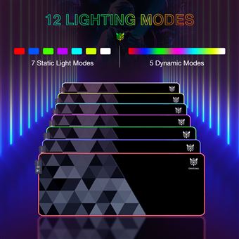 Cabling - CABLING®RGB Tapis de Souris Gaming Surdimensionné LED