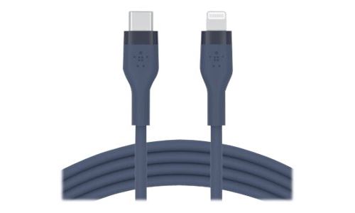 Belkin BOOST CHARGE - Câble Lightning - 24 pin USB-C mâle pour Lightning mâle - 1 m - bleu - pour Apple iPad/iPhone/iPod (Lightning)