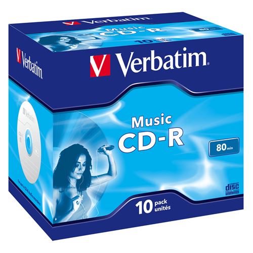Verbatim Live It! - 10 x CD-R (80 min) 16x - boîtier CD