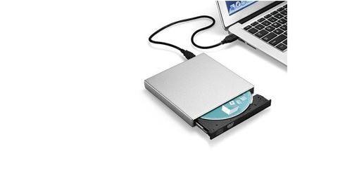 GENERIQUE - Graveur CD DVD externe - USB - Argent - Image 2