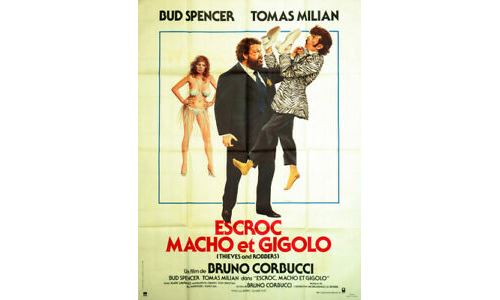 Escroc macho et Gigolo - 1983 - Bud Spencer - 40x60cm - Affiche