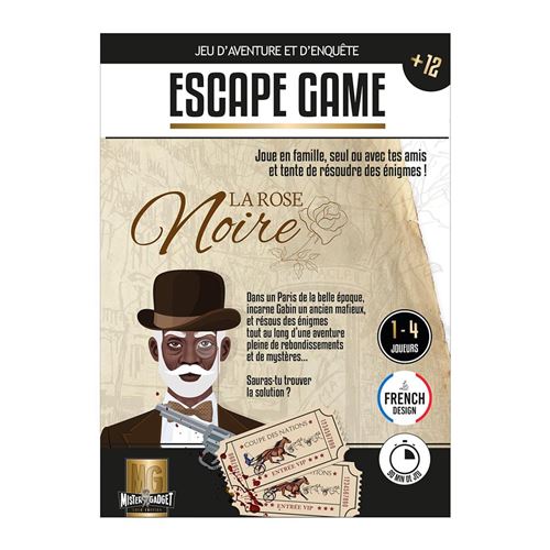 Jeu De Cartes Escape Game La Rose Noire - 78 Cartes