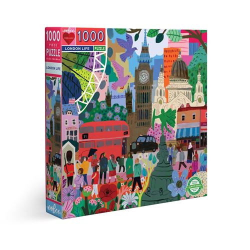 Puzzle carton adulte 1000 pieces LONDON LIFE EEBOO Carton Multicolore