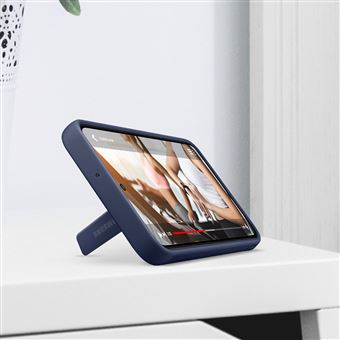 Coque renforcée Fonction stand pour Samsung Galaxy S22 Bleu marine