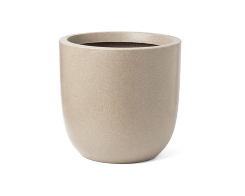 Pot de fleur boule - CAPI EUROPE - WASTE SMOOTH NL - 35 x 34 cm - Terrazzo beige