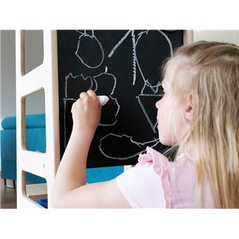 Joyz Tour d'Apprentissage pour Enfants, Chaise d'Observation Montessori à  partir de 1 an, Bois