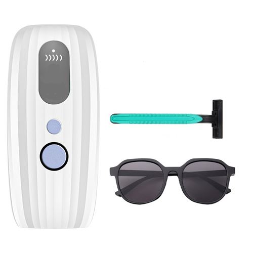 BGTSE Épilateur laser IPL, épilateur à lumière pulsée-blanc-FY500