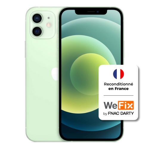 Apple iphone 12 - Grade B - 128GB - Vert Reconditionné en France par WeFix État correct - N/A reconditionné disponible sur Fnac