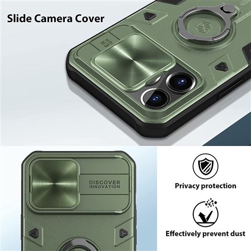Coque iPhone 13 Pro Antichoc Camera Protege Objectif Cache Camera