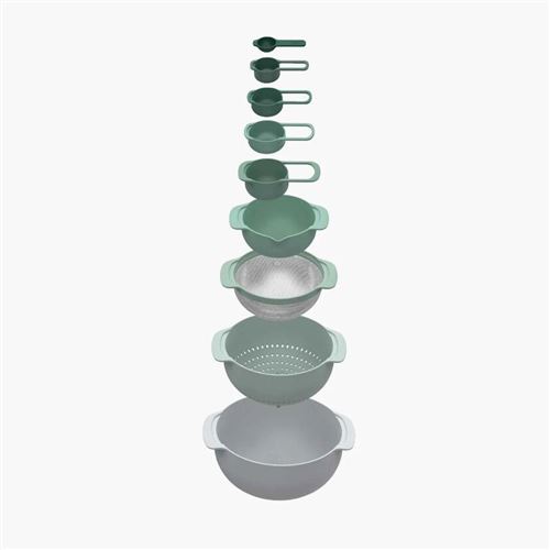 Joseph Joseph Nest Set di 9 ciotole Plus - Edizioni verdi