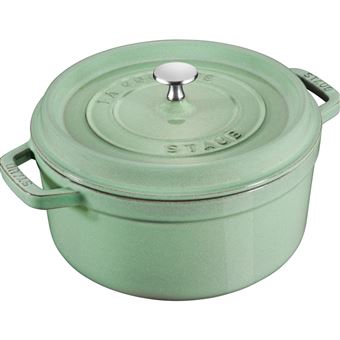 Cocotte 22 cm STAUB, Rond(e), Sauge, Fonte - 1
