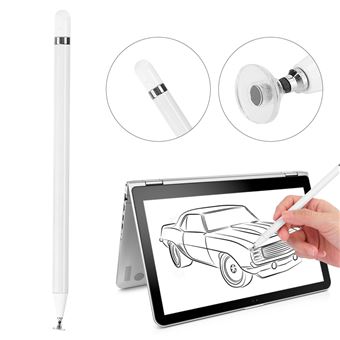 2€40 sur Stylet pour Smartphone/Tablette/PC à écran tactile Pointe fine  Aluminium Blanc - Stylets pour tablette - Achat & prix